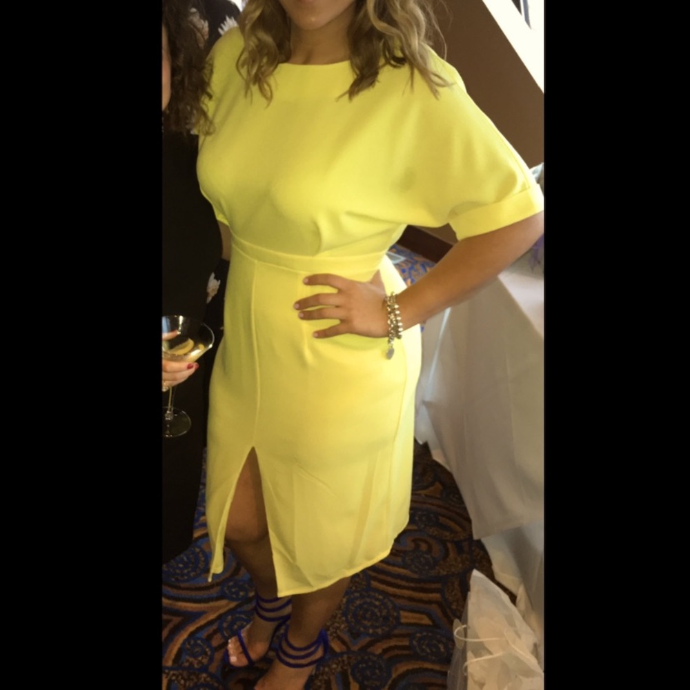 Spring Midi Yellow Dress